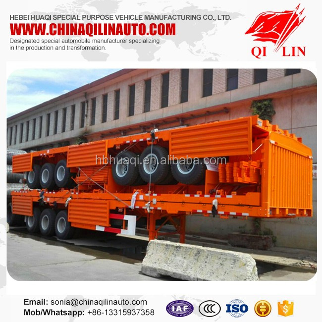 Cheap price dropside semi trailer with good product quality