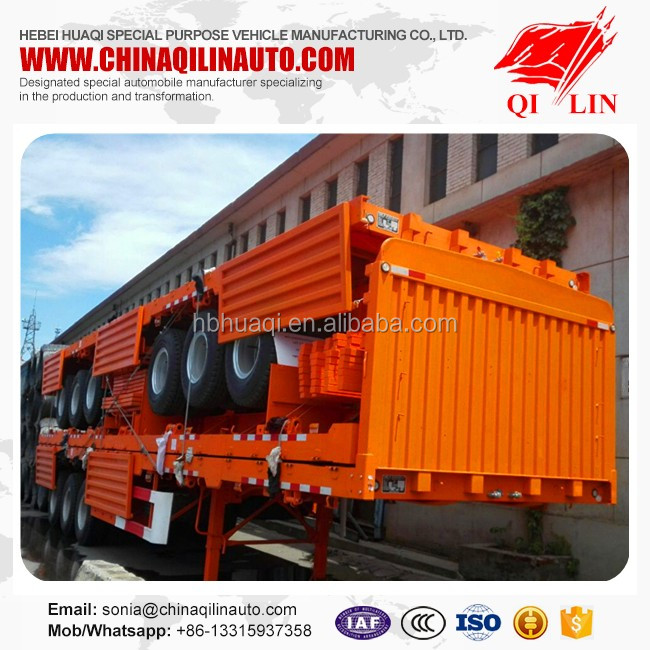 Cheap price dropside semi trailer with good product quality