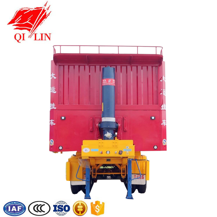 Heavy duty 3 axles 40ton dump tipping semi trailer for China