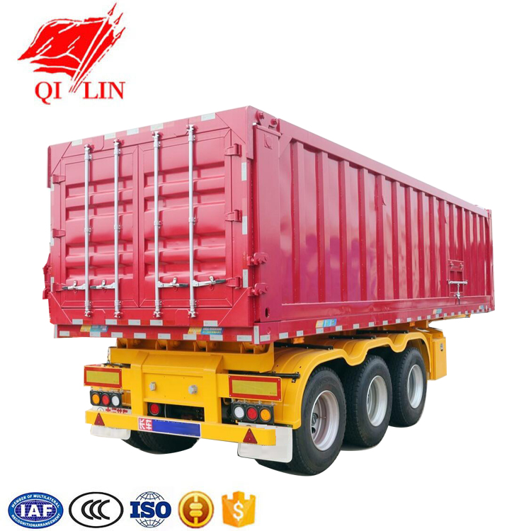 Heavy duty 3 axles 40ton dump tipping semi trailer for China