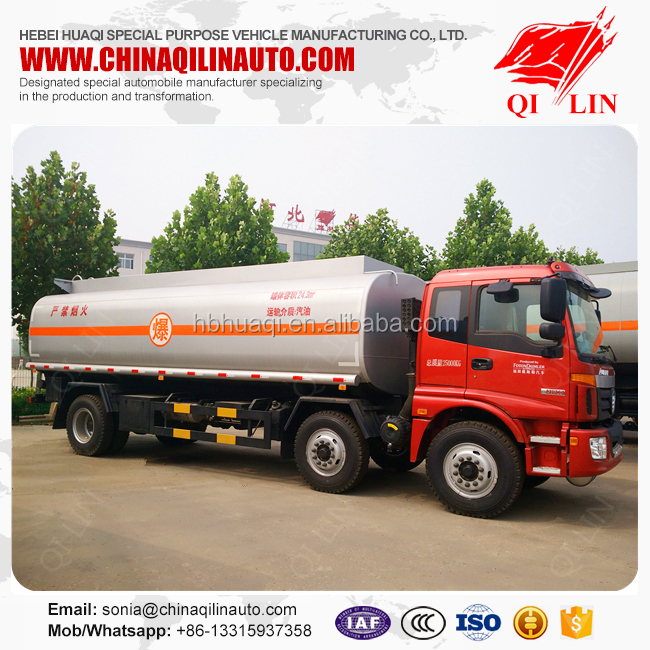 LHD / RHD 6X2 drive wheel 20000 liters capacity oil fuel tank truck