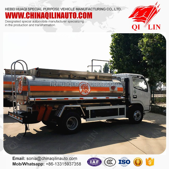 4500 liters refuel tank truck with high flow refueling machine
