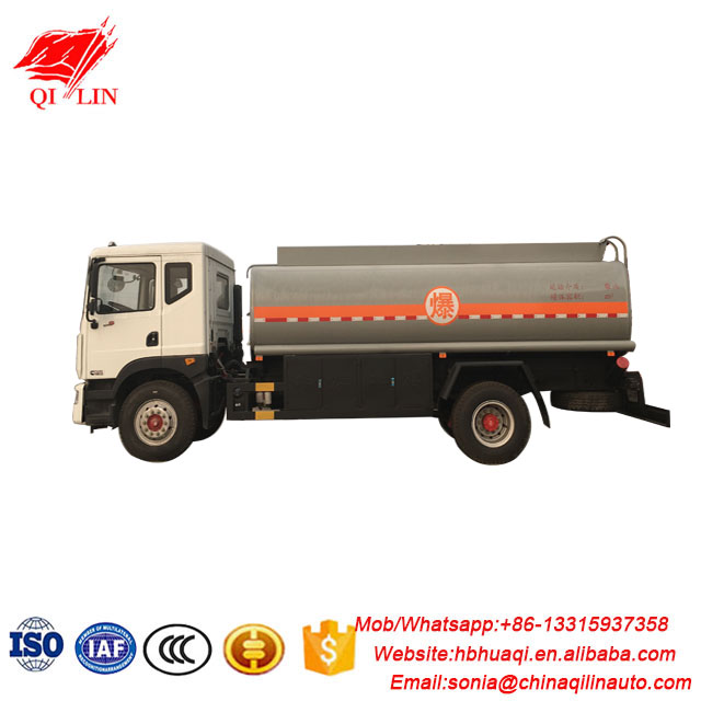 8000 liters oil tank truck for diesel gasoline kerosene loading