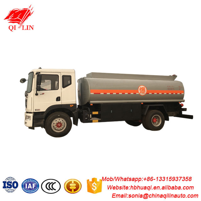 8000 liters oil tank truck for diesel gasoline kerosene loading