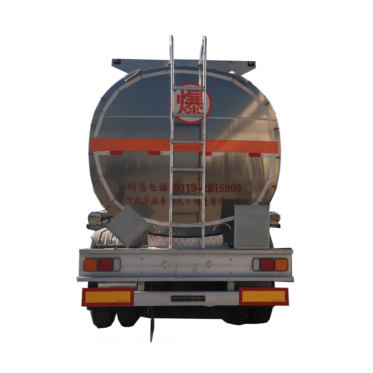 3 axles 40 ton load capacity Aluminum Oil Tanker/Fuel Tank Semi Truck Trailer price